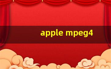 apple mpeg4